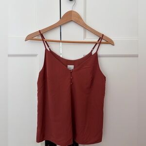 A New Day Rust Button-Front Cami Tank – XS